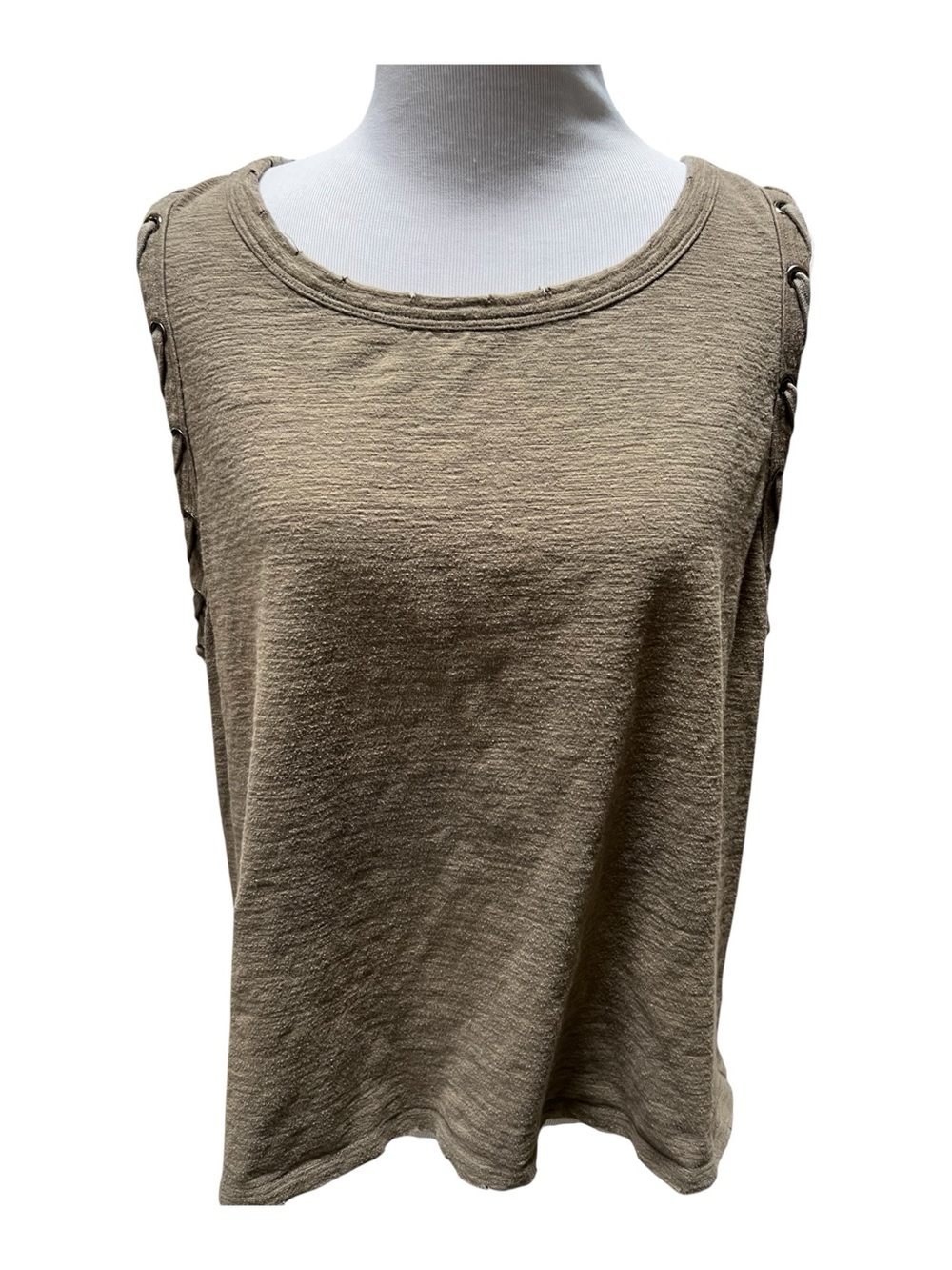 Miss Me Tank Top Shoelace Detail XL